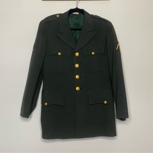 US Army service uniform coat / green dress blazer  / military jacket size 38S